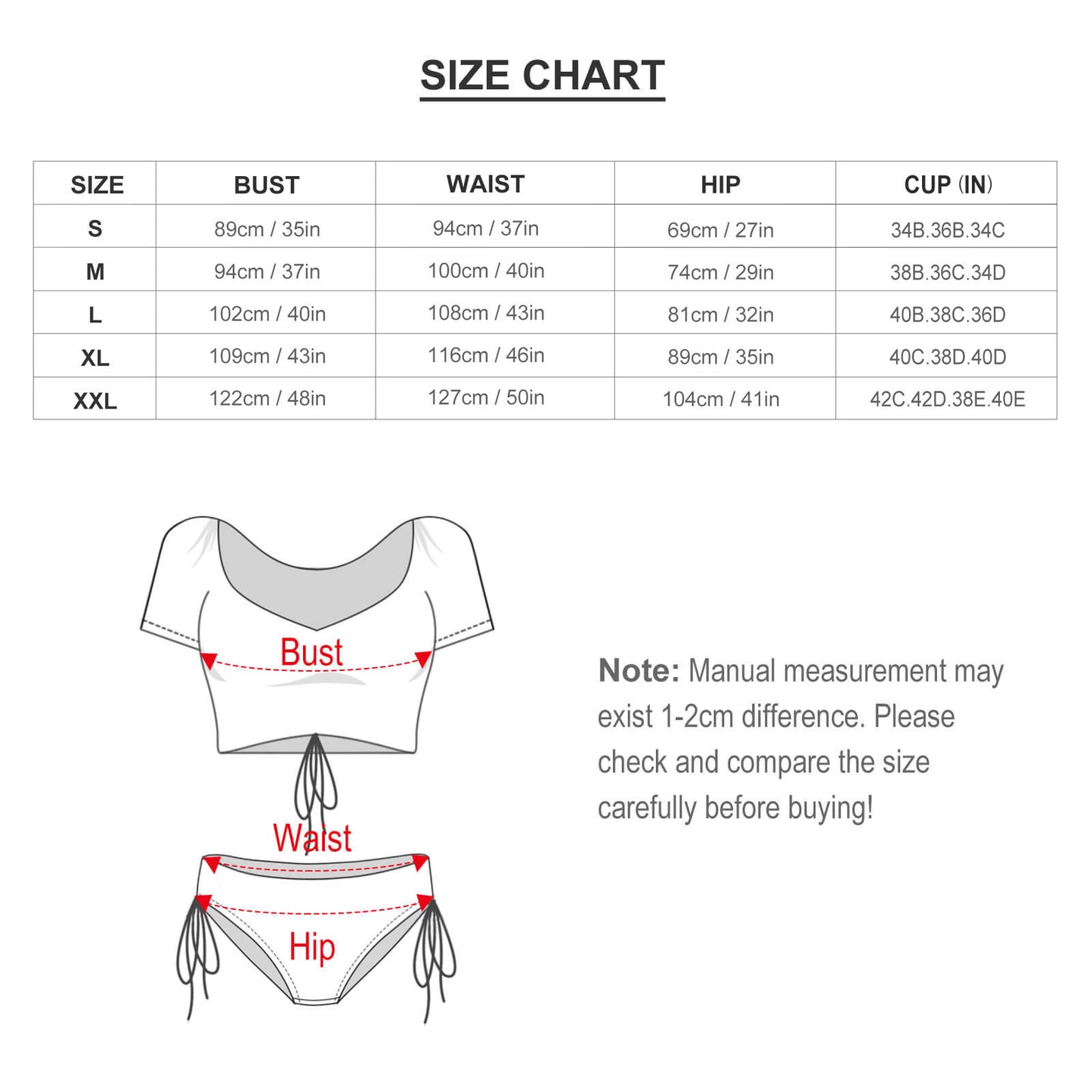Women's Short Sleeve Elastic Bikini Swimsuit