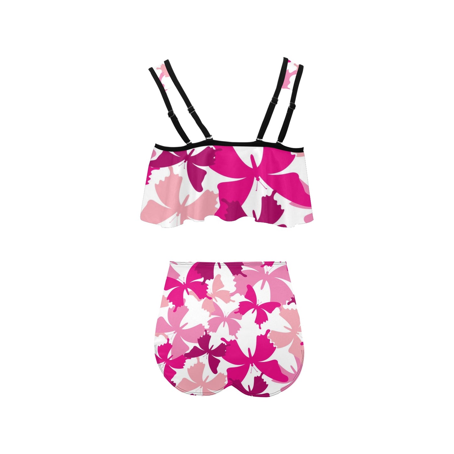 Women's High Waisted Flounce Bikini Set Swimsuit