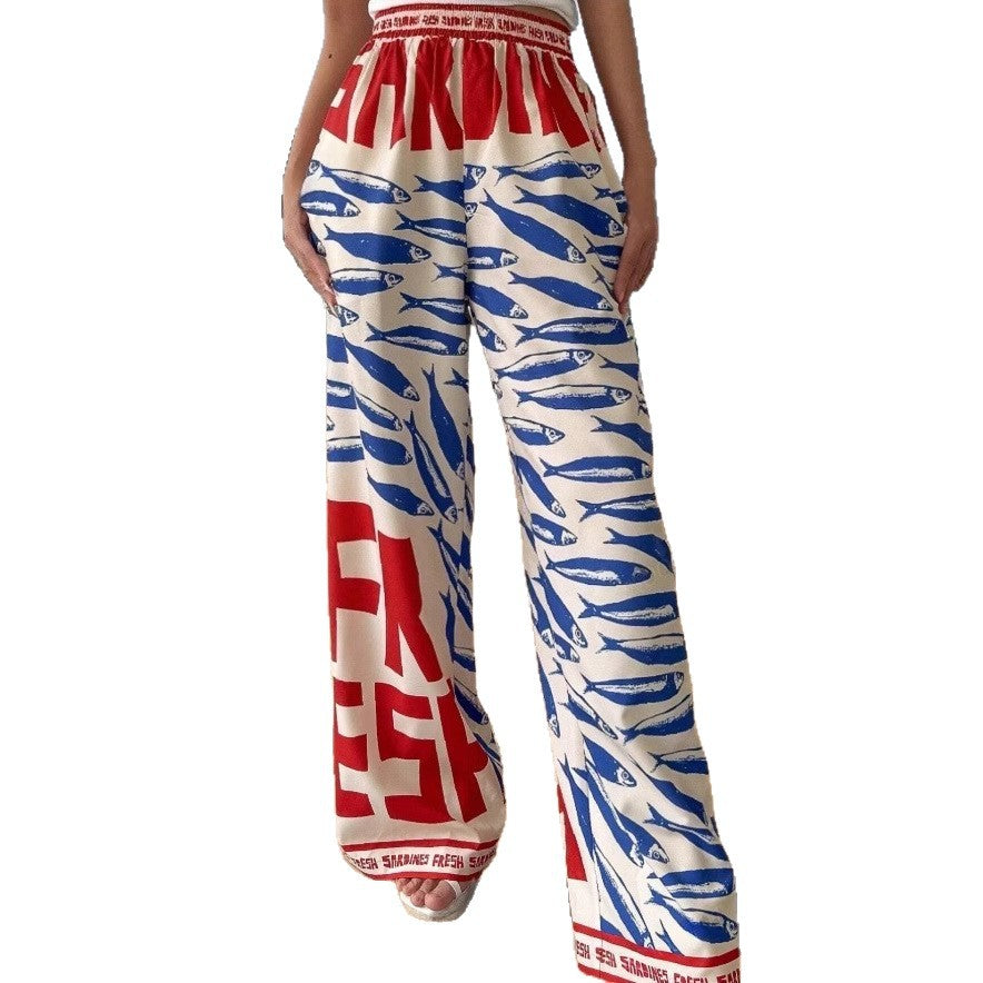 Casual Beach Trousers Loose Fit Summer Style
