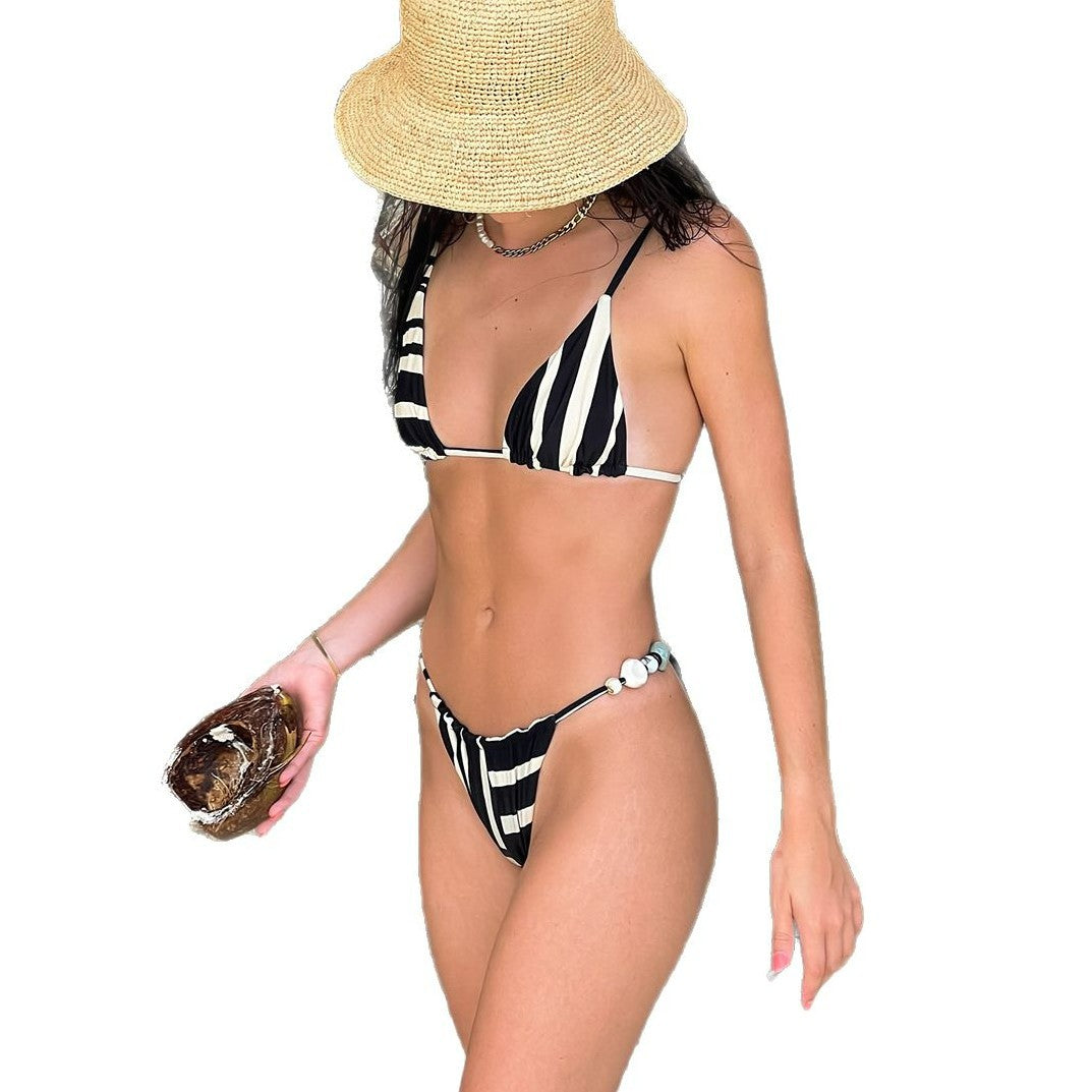 Bikini with Splicing Design for Women's Swimsuit