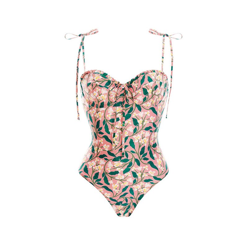 Sexy Bikinis Set Swimsuit Skirt Summer Women Push Up Print Swimwear Beach Dress Cover Up Monokini Bathing Suit
