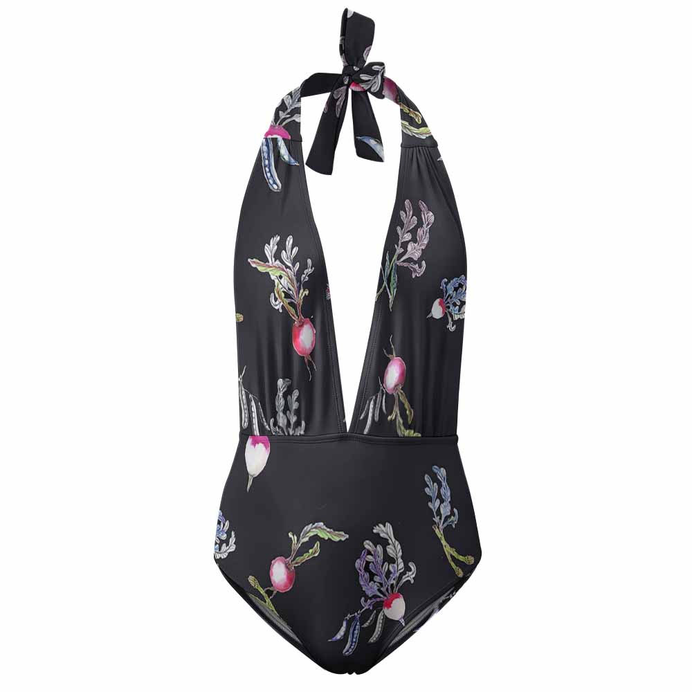 Ladies Halter One Piece Bikini Swimsuit