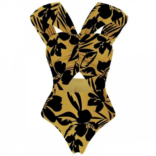 Bikini Bodysuit Swimwear Women With Skirt Bathing Suit Summer New Tassels Splice Beachwear Holiday Bikini Cover Ups Outfits
