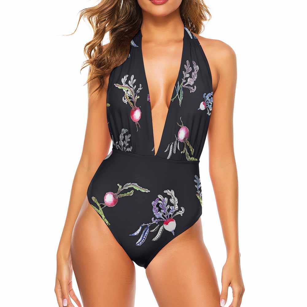 Ladies Halter One Piece Bikini Swimsuit