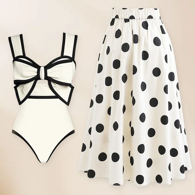 Women Swimsuit 3D Flower Bikini Set One Piece skirt Swimwear Bikinis Women's Suit Luxury Beachwear BathSuit Monokini