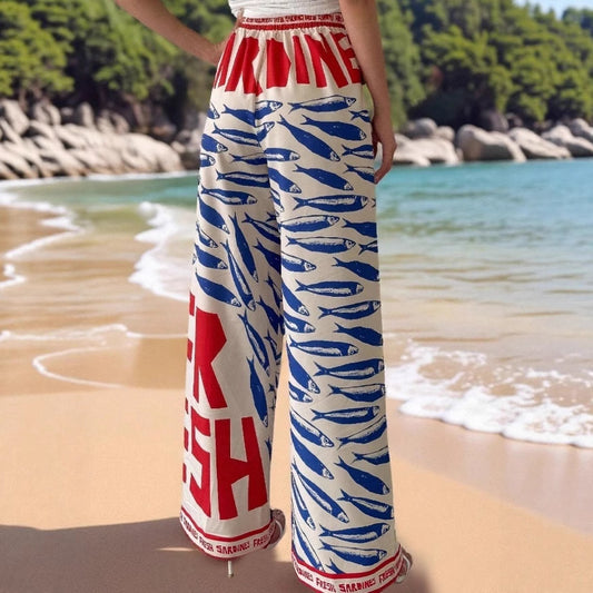 Casual Beach Trousers Loose Fit Summer Style