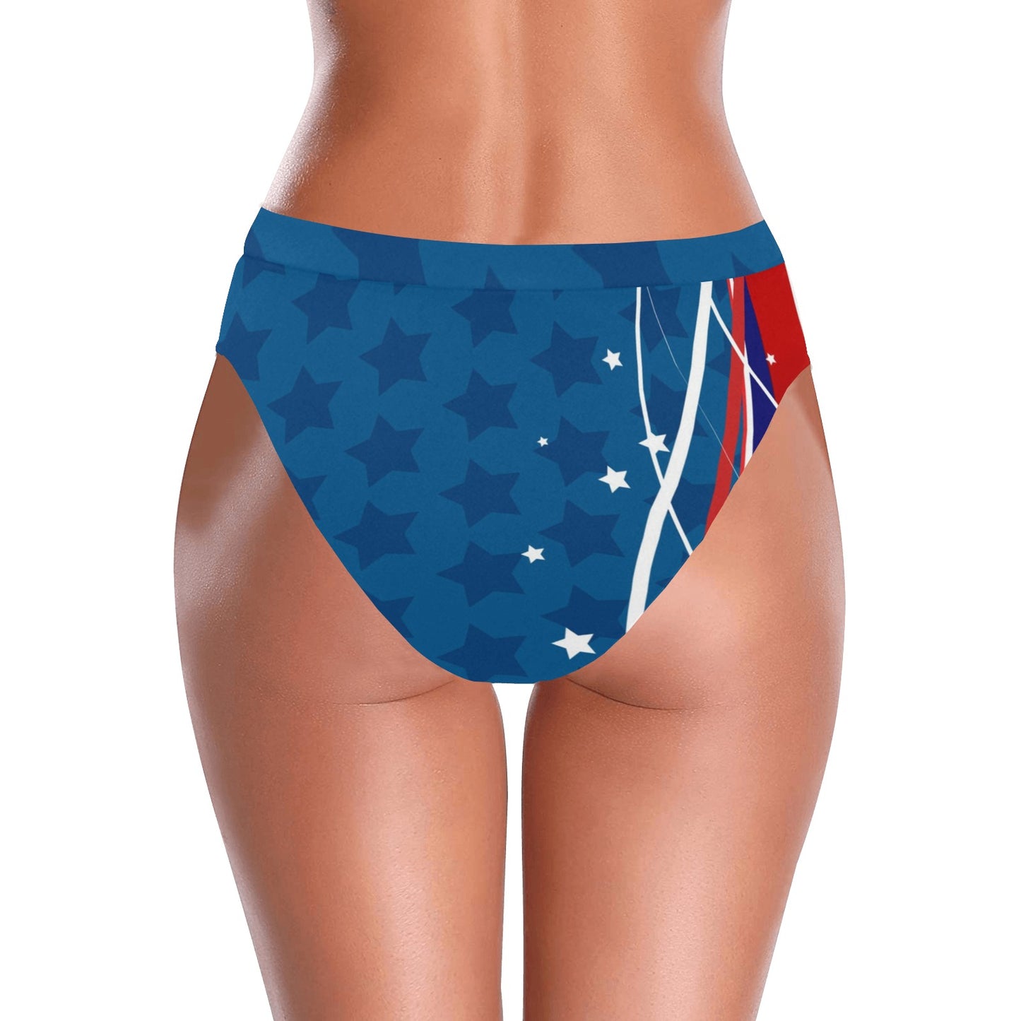 High-Waisted High-Cut Bikini Bottom (S07)