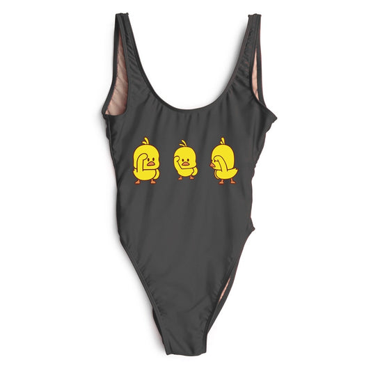 Arrival Yellow Duck Swimsuit One Piece Women Sexy Bodysuit Back Bathing Suit Monokini Beachwear Girls