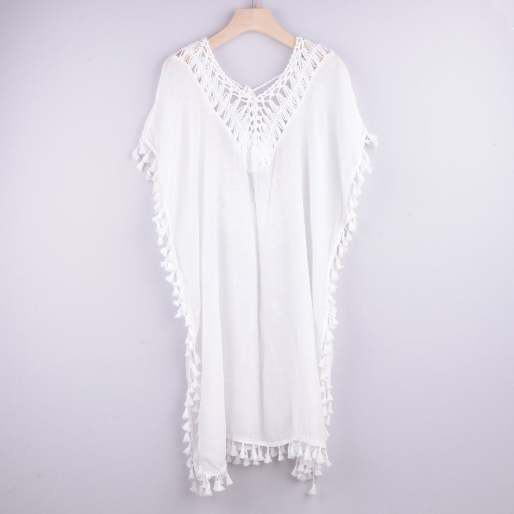 European And American Sexy Beach Vacation Style, Sun Protection, Southeast Asia One Piece Dress, Backless Beach Cover Up