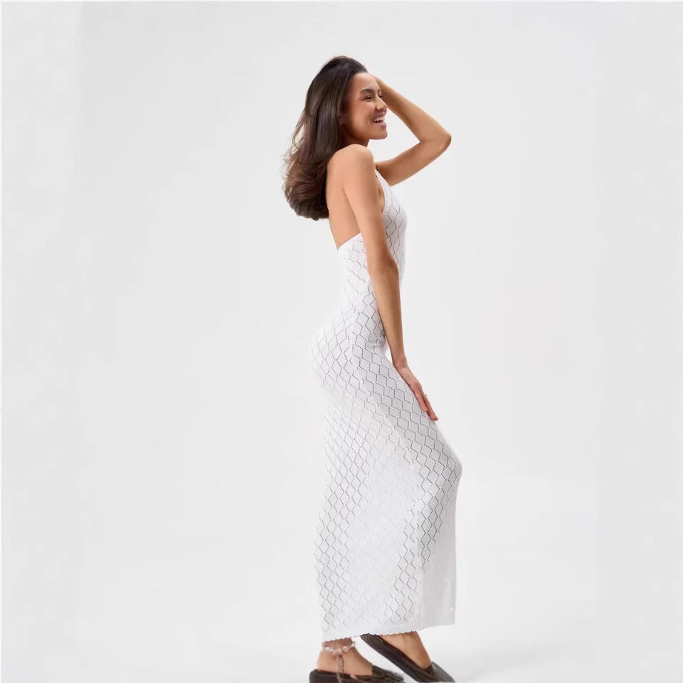 Hollow Out Backless Dress for Nightclub and Beach Vacation
