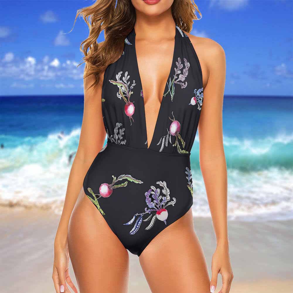 Ladies Halter One Piece Bikini Swimsuit