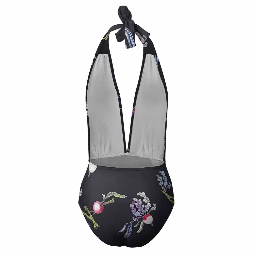 Ladies Halter One Piece Bikini Swimsuit