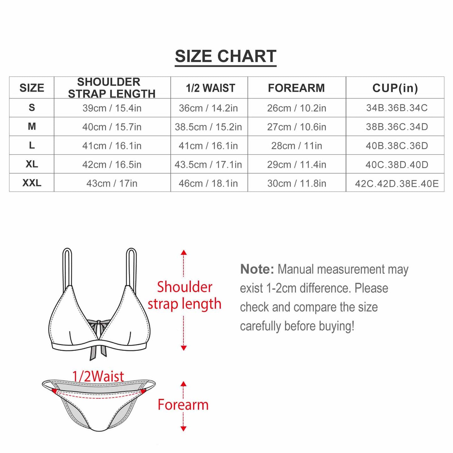 Sexy Two Piece Bikini Swimsuit