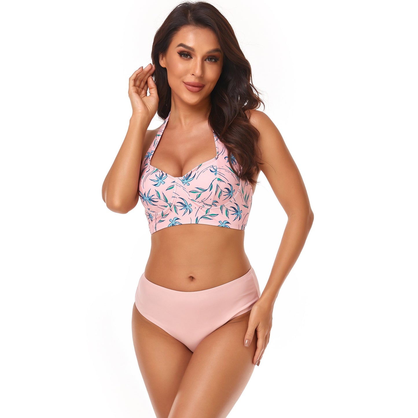 New Bikini Three Piece Beach Cover Up Hard Wrap Swimsuit Women's Three Piece Swimsuit