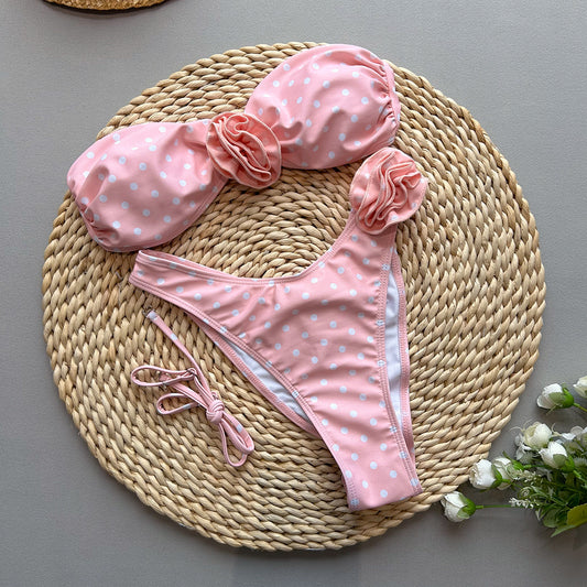 Bikini with Flowers Two-Piece Women's Swimsuit