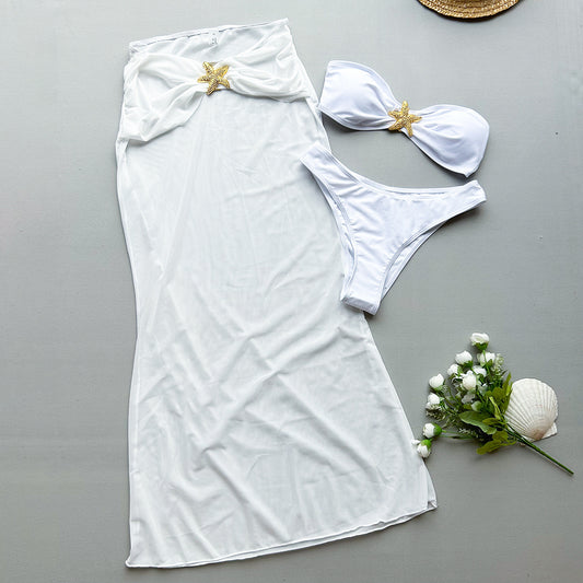Women's Swimsuit Two-Piece Swimwear Beach Dress