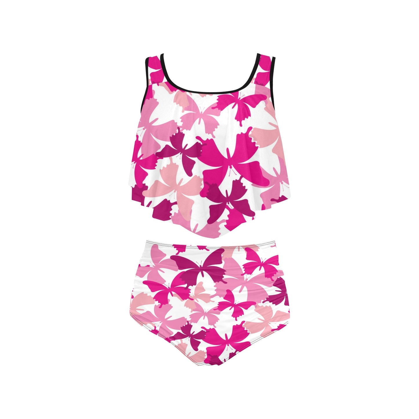 Women's High Waisted Flounce Bikini Set Swimsuit