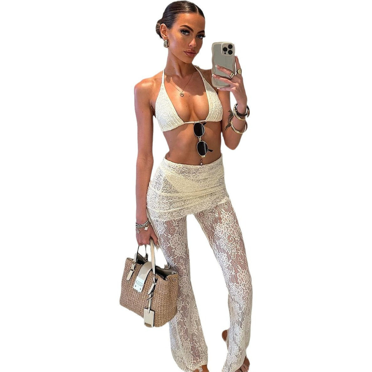 Three-Piece Bikini  Lace Sexy Women's Swimsuit