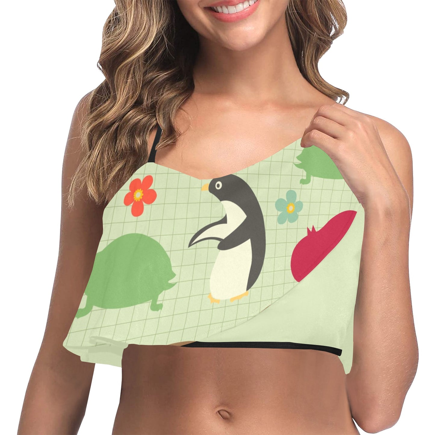 Women's Ruffle Bikini Top (S13)