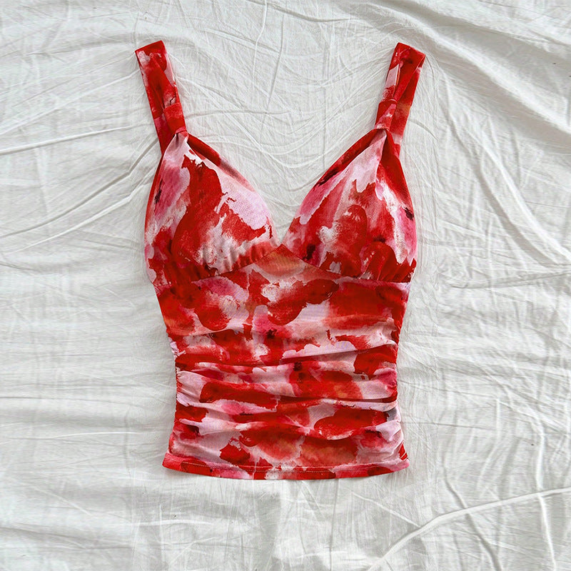 Sexy beach vest short top spicy girl
