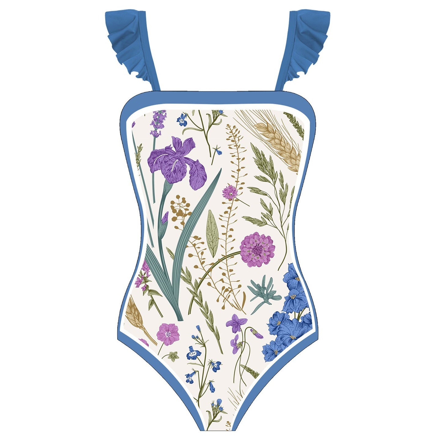 New Luxury Swimwear Women Vintage Sexy Two-Piece With Printed Swimsuit Long Skirt Set Conservative Bathing Suit Beachwear