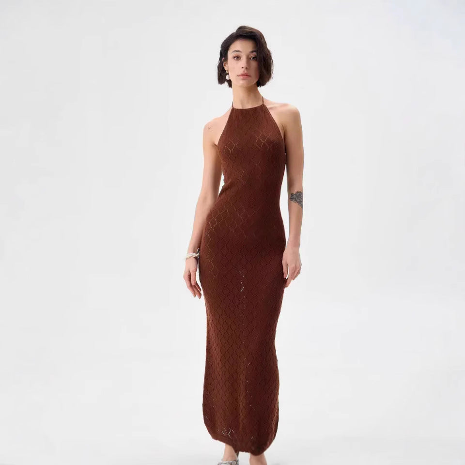 Hollow Out Backless Dress for Nightclub and Beach Vacation