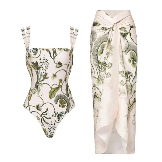 New Arrival Push Up Women Bikini Set Floral Printed Ruffle Bikinis Strappy Bandage Swimwear Brazilian Biquini Bathing Suit