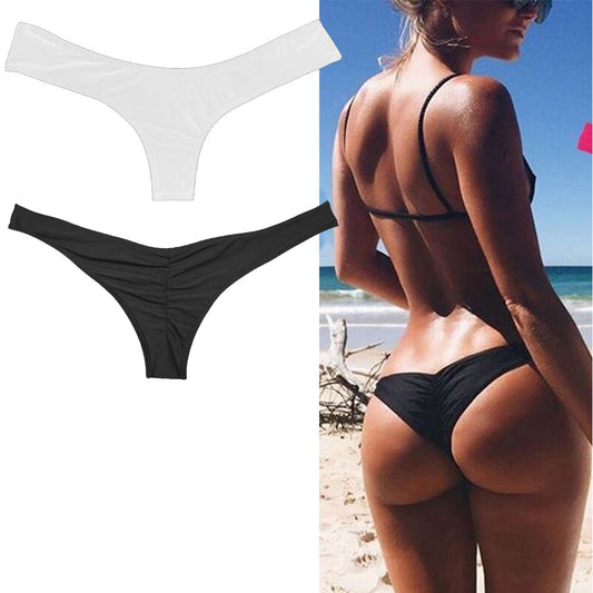 Tanga Bikini Brazilian Bottom Thong V Swimwear Swimsuit G-String Briefs Panties Mujer Sportswear Accessories
