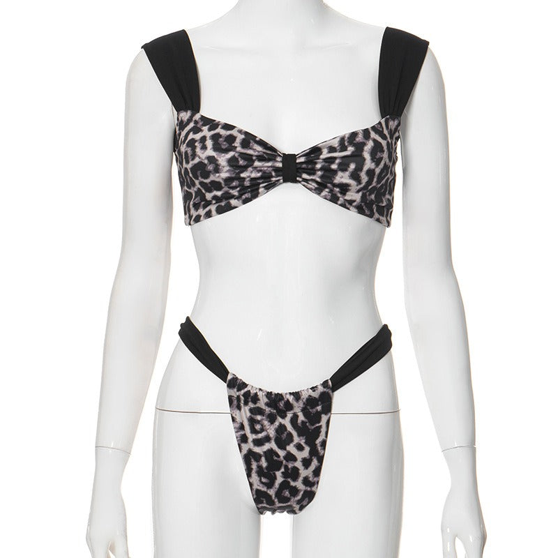 Fashionable and sexy sleeveless bikini set