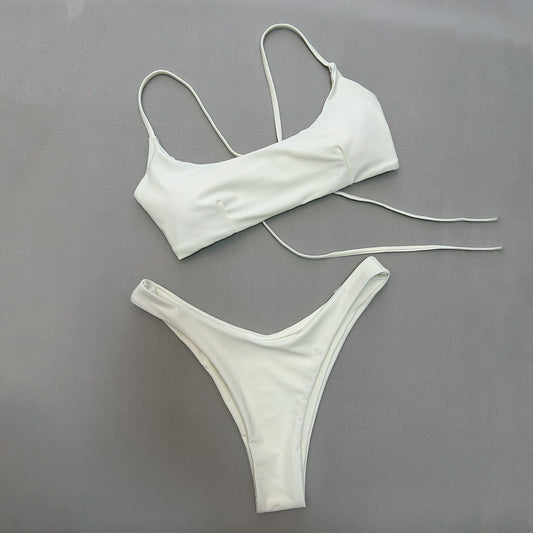 Sexy Style Bikini with Tie-Dye Design for Women