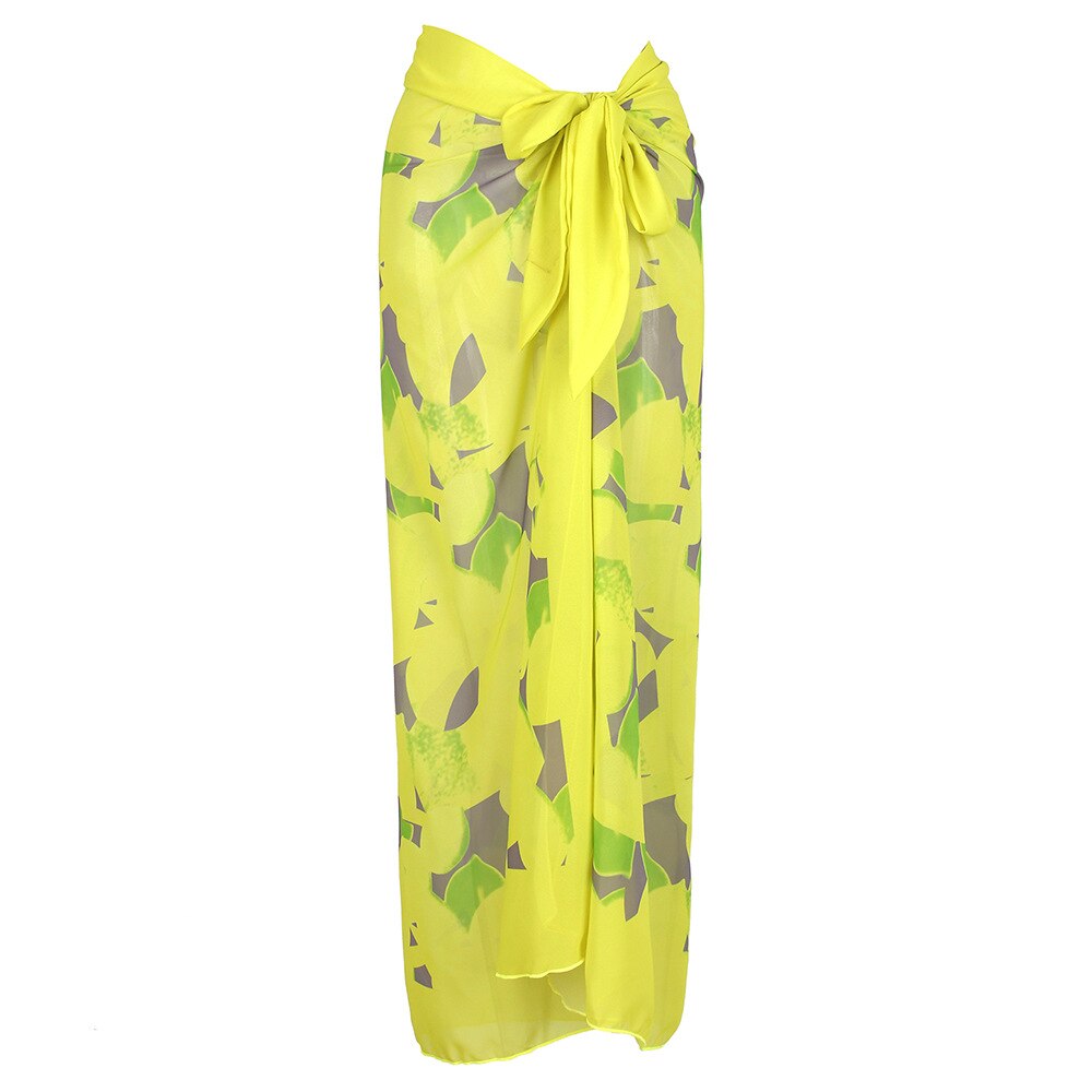 New Swimsuit Women's Two-piece Spinning Skirt Small Fresh Printing Swimwear Fashion Print Bikini Beach Wear Backless Cover