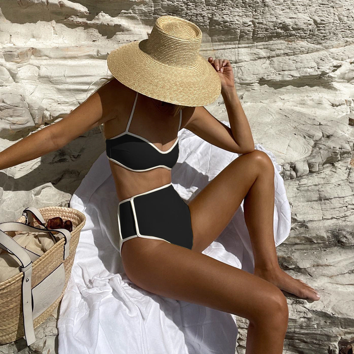 Sexy Bikini Strapless Two-Piece Women's Swimsuit (C3527)