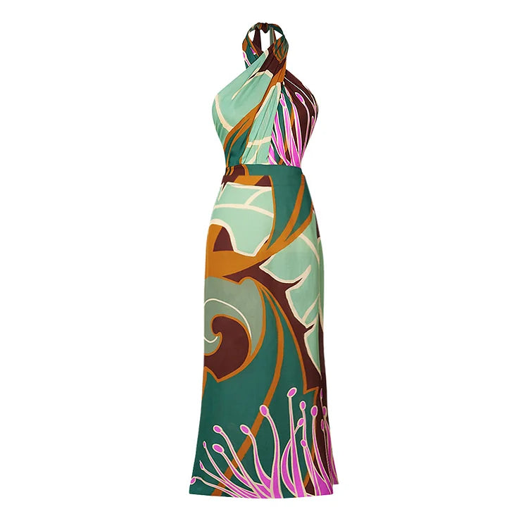 Women's swimsuit Printed One Piece Swimsuit and Skirt Summer Swimwear Women Beachwear Bathing Suit bikini tankini