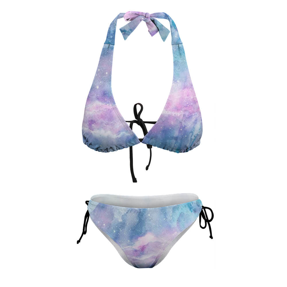 Ladies Sexy V-Neck Bikini Swimsuit